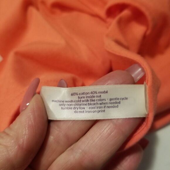 Cacique Sleep Shirt - 18/20 Dream of Vacation NWOT peach color - Picture 10 of 11